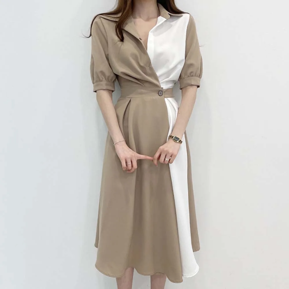 Dress Waist-up Temperament French-style Contrasting Color Dress With A Sense Of Niche And Light Familiarity Japan Korea 2022
Dress Waist-up Temperament French-style Contrasting Color Dress With A Sense Of Niche And Light Familiarity Japan Korea 2022