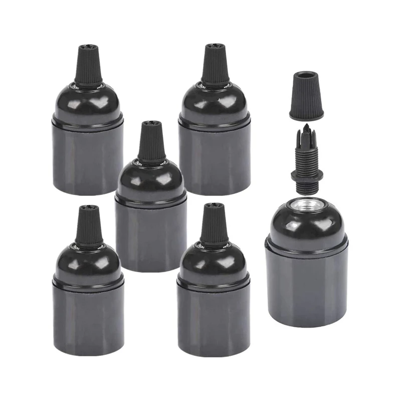 6-Pack Bakelite Lamp Holder E26/ E27 Light Socket Vintage Bulb Socket ES Screw Lampholder For Ceiling/Pendent/Floor
6-Pack Bakelite Lamp Holder E26/ E27 Light Socket Vintage Bulb Socket ES Screw Lampholder For Ceiling/Pendent/Floor