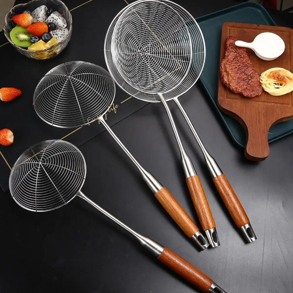 Colander Ladle Thickened Ergonomic Design Stainless Steel Portable Cooking Strainer Spoon Skimmer Scoop Fine Mesh
Colander Ladle Thickened Ergonomic Design Stainless Steel Portable Cooking Strainer Spoon Skimmer Scoop Fine Mesh
