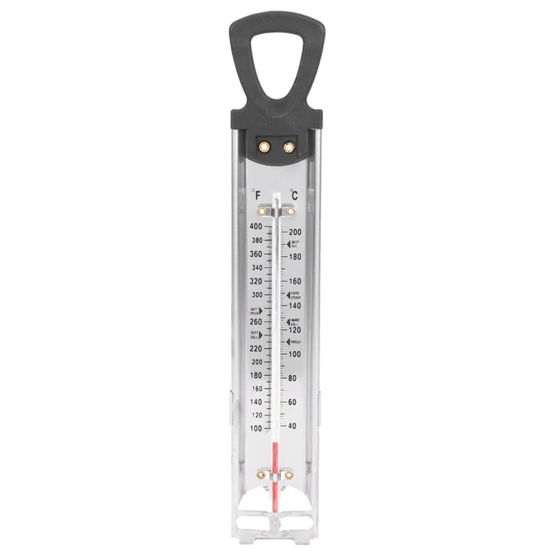 

Candy/Jelly/Deep Fry Thermometer, Stainless Steel, With Pot Clip Attachment And Quick Reference Temperature Guide