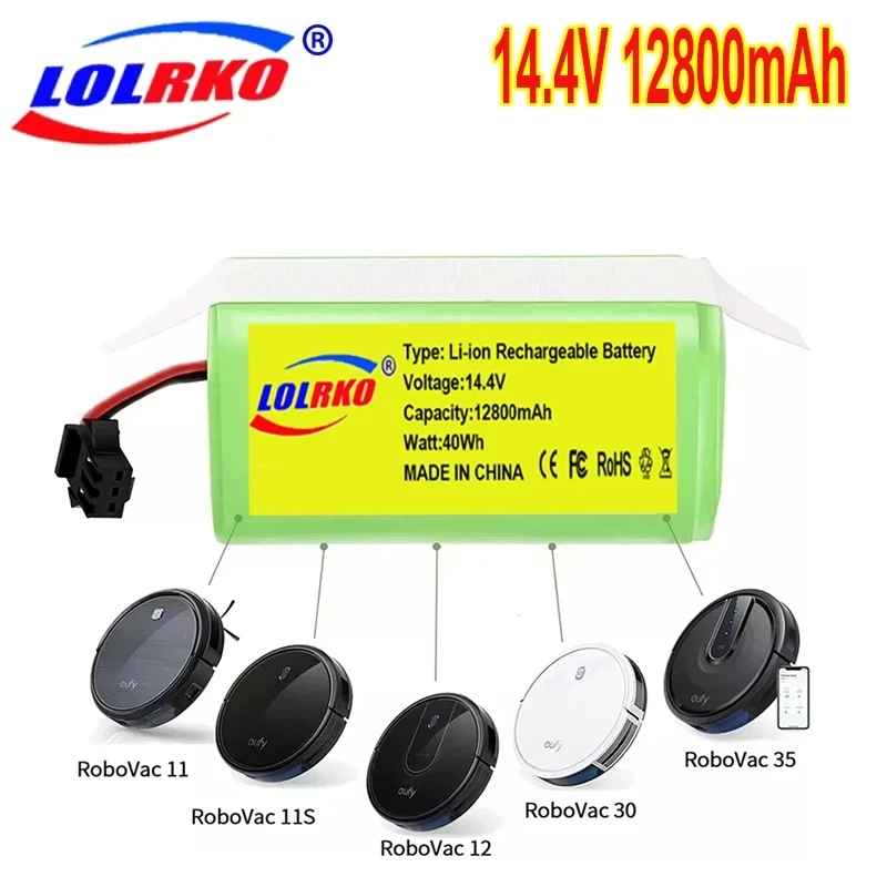Литий-ионный аккумулятор 14,4 В 950 Ач для Cecotec Conga Excellence 990 1090 601/605 Ecovacs Deebot DN621 Eufy RoboVac 35C Panda i7 V710
Литий-ионный аккумулятор 14,4 В 950 Ач для Cecotec Conga Excellence 990 1090 601/605 Ecovacs Deebot DN621 Eufy RoboVac 35C Panda i7 V710