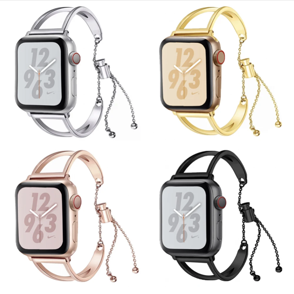 Ремешок высокого качества из нержавеющей стали для часов Apple Watch Iwatch Series 7 SE 6 54321