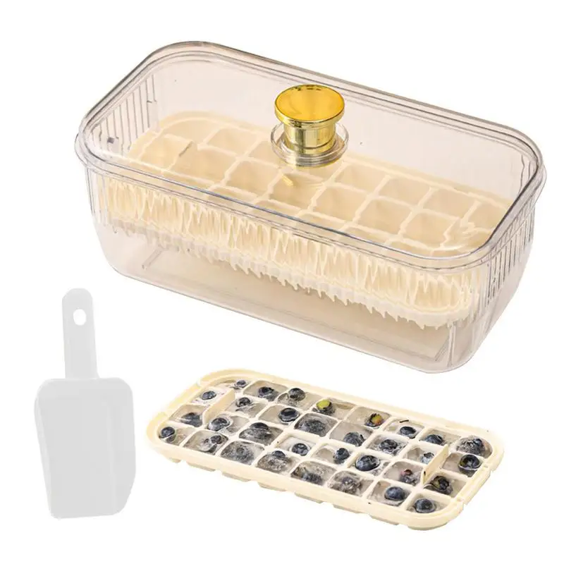 Ice Tray Mold With Lid Ice Freezer Container Ice Cube Storage Container Spill-Resistant Ice Tray For Freezer Press Type 56 Cube
Ice Tray Mold With Lid Ice Freezer Container Ice Cube Storage Container Spill-Resistant Ice Tray For Freezer Press Type 56 Cube