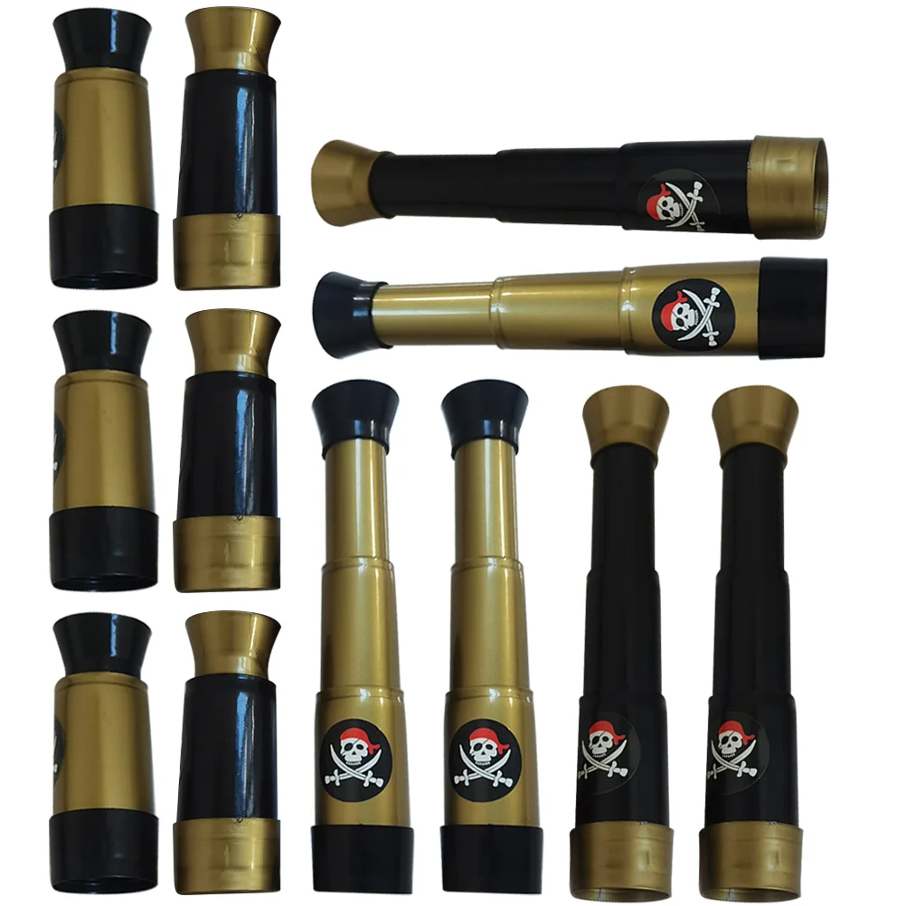 12 Pcs Monoculars Pirate Toy Game Vintage 18X4CM Children Decorative Kids Plastic Telescopes
12 Pcs Monoculars Pirate Toy Game Vintage 18X4CM Children Decorative Kids Plastic Telescopes