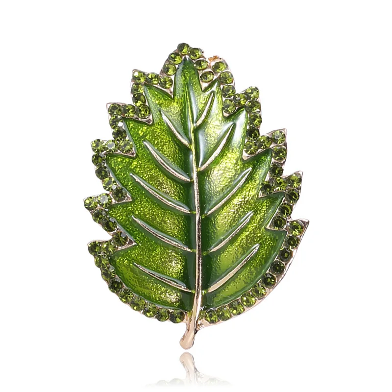 Green Sparkling Rhinestones Simple And Versatile Leaf Brooches Women Enamel Glaze Weddings Office Brooch Pins Gifts
Green Sparkling Rhinestones Simple And Versatile Leaf Brooches Women Enamel Glaze Weddings Office Brooch Pins Gifts