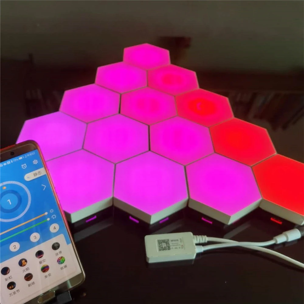 Smart WIFI APP Quantum Light DIY Creative Lamp For Room Indoor Office Background Wall Decoration Night Light Table Light
Smart WIFI APP Quantum Light DIY Creative Lamp For Room Indoor Office Background Wall Decoration Night Light Table Light