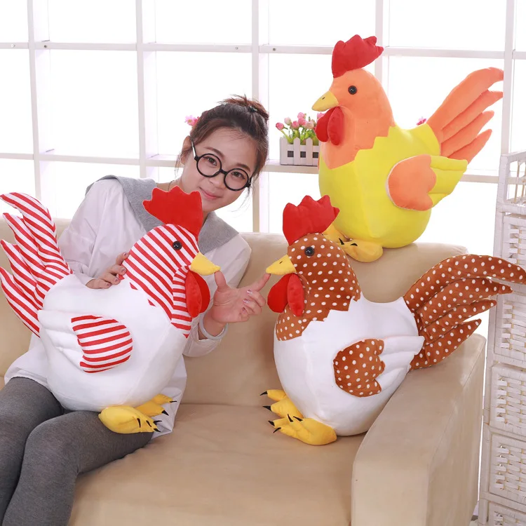 Simulation big rooster plush toy chicken year mascot old hen chick doll big red rooster pillow
Simulation big rooster plush toy chicken year mascot old hen chick doll big red rooster pillow