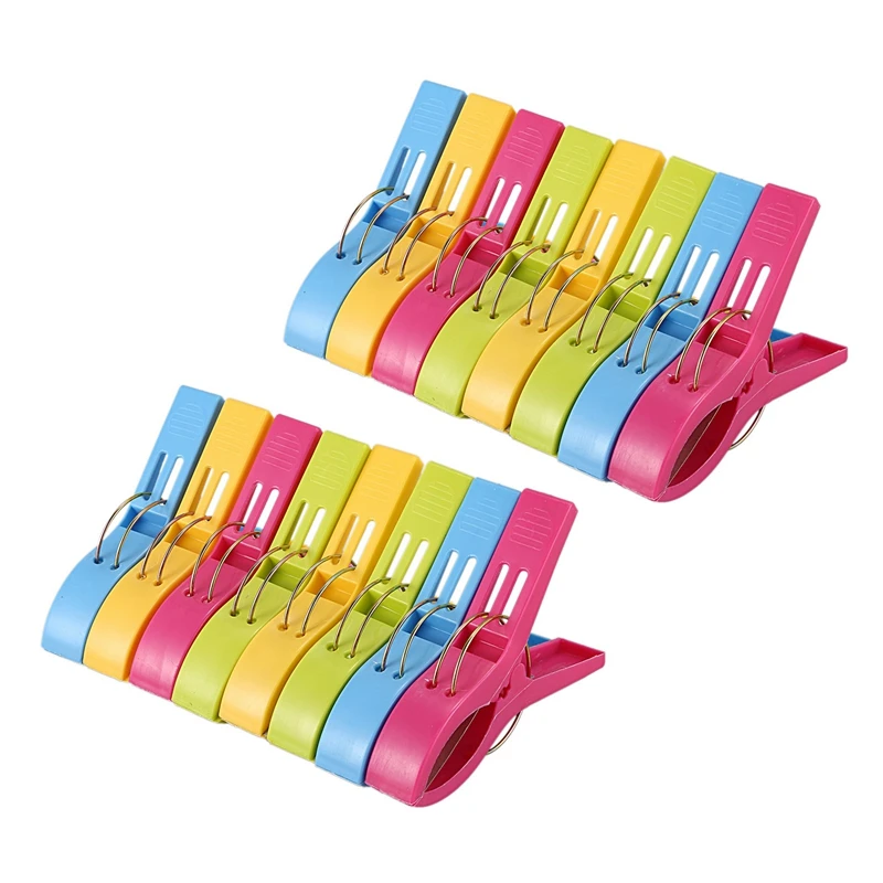 Pack Of 16 Large Bright Colour Plastic Beach Towel Pegs Clips For Sunbed, Various Colours
Pack Of 16 Large Bright Colour Plastic Beach Towel Pegs Clips For Sunbed, Various Colours
