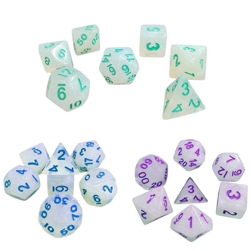 7pcs/set Glitter DND D20 Polyhedral 20 Sided Dices Table Board Role Playing Game for Bar Pub Club Party NEW
7pcs/set Glitter DND D20 Polyhedral 20 Sided Dices Table Board Role Playing Game for Bar Pub Club Party NEW