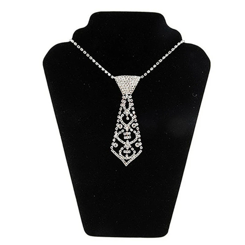 Women Sexy Glitter for rhinestone Necktie with Adjustable Long Chain Hollow Clavicle Shiny Jewelry Diamond Necklace Chok
Women Sexy Glitter for rhinestone Necktie with Adjustable Long Chain Hollow Clavicle Shiny Jewelry Diamond Necklace Chok