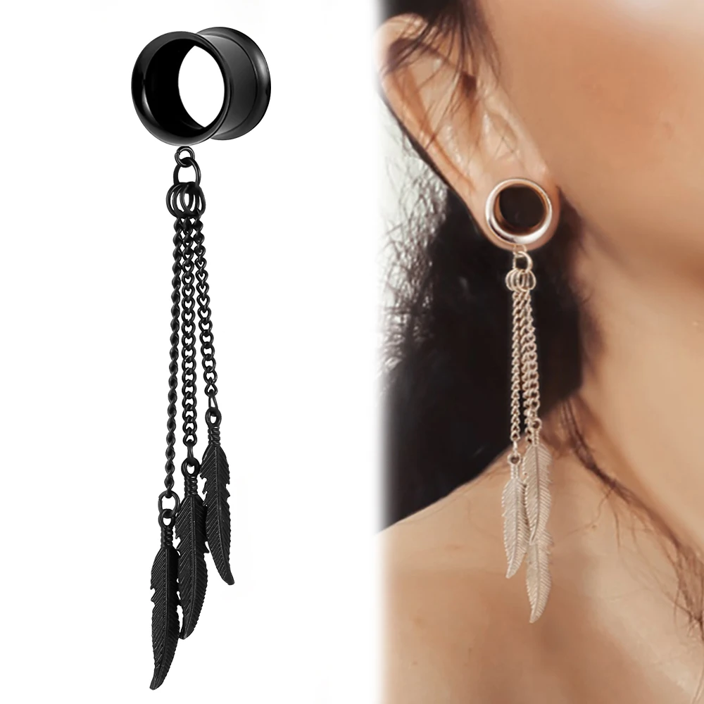 Giga 2PCS Fashion Stainless Steel Ear Piercing Plugs Tunnels Gauges Dangle Pendant Body Jewelry Gift for Women and Girls 6-25mm
Giga 2PCS Fashion Stainless Steel Ear Piercing Plugs Tunnels Gauges Dangle Pendant Body Jewelry Gift for Women and Girls 6-25mm