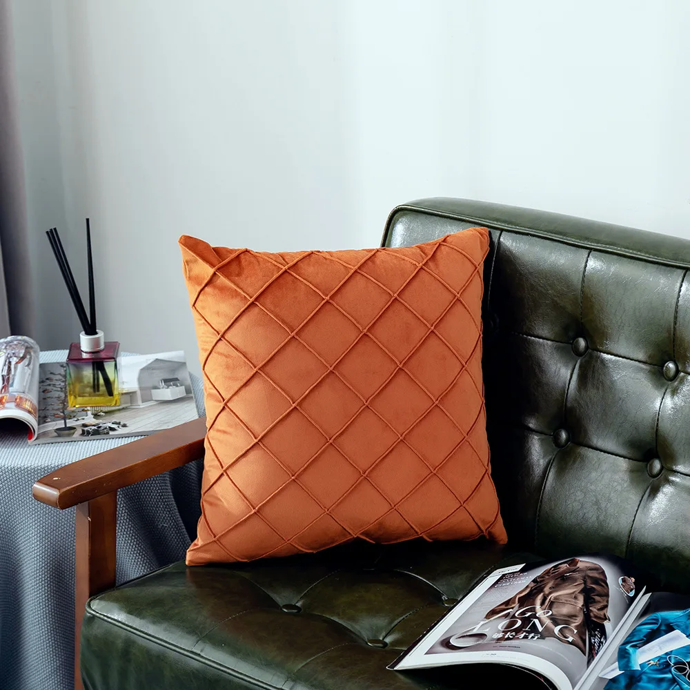 1Pcs Solid Color Velvet Grid Pillow Cover Single Sided Dutch Soft Textilesd Pillowcase Home Sofa Decoration Cushion Cover
1Pcs Solid Color Velvet Grid Pillow Cover Single Sided Dutch Soft Textilesd Pillowcase Home Sofa Decoration Cushion Cover