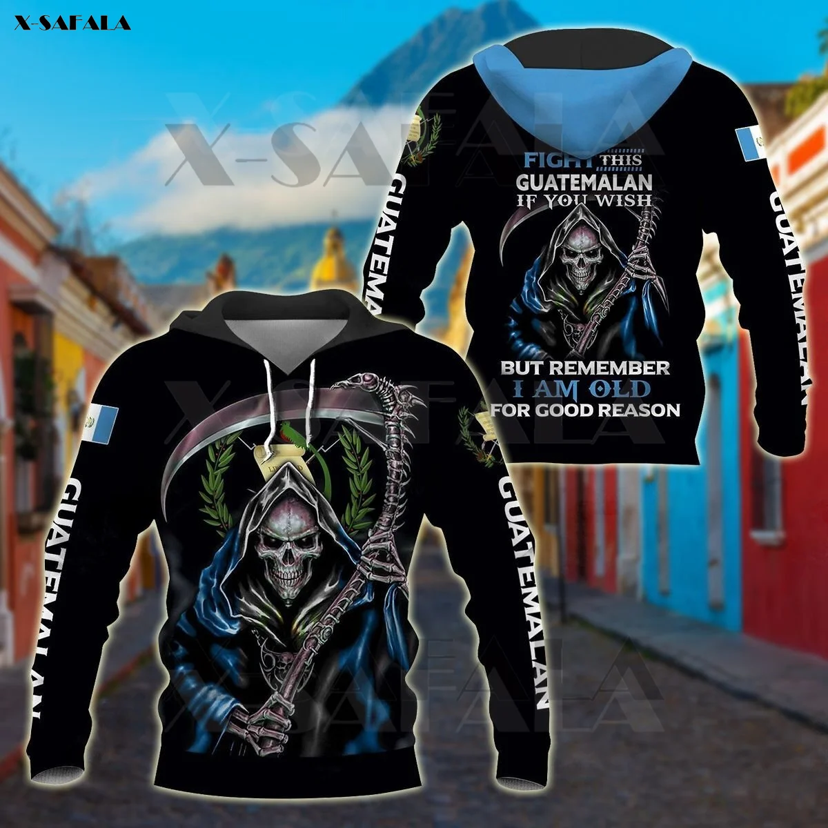 GUATEMALA SKULL SPECIAL VERSION Flag 3D Printed Zipper Hoodie Man Military Pullover Sweatshirt Hooded Jacket Jersey Tracksuits
GUATEMALA SKULL SPECIAL VERSION Flag 3D Printed Zipper Hoodie Man Military Pullover Sweatshirt Hooded Jacket Jersey Tracksuits