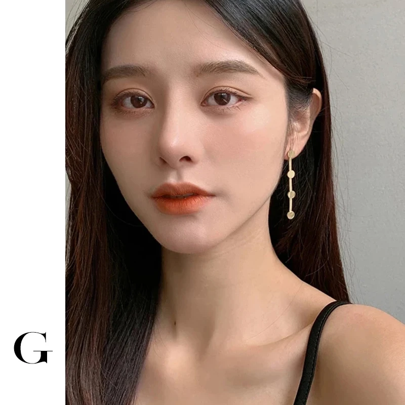 GHIDBK Stainless Steel Waterproof Non Tarnish Round Dangle Earrings Statement Metal Golden Unusual Earrings for Women Party Gift 
GHIDBK Stainless Steel Waterproof Non Tarnish Round Dangle Earrings Statement Metal Golden Unusual Earrings for Women Party Gift