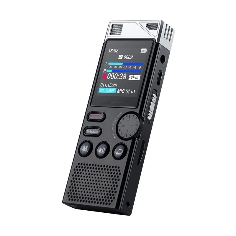 Hyundai E750 8G Professional Dictaphone HD Noise Reduction Voice-Activated Recorder Lossless HIFI Player Sports Business Meeting
Hyundai E750 8G Professional Dictaphone HD Noise Reduction Voice-Activated Recorder Lossless HIFI Player Sports Business Meeting