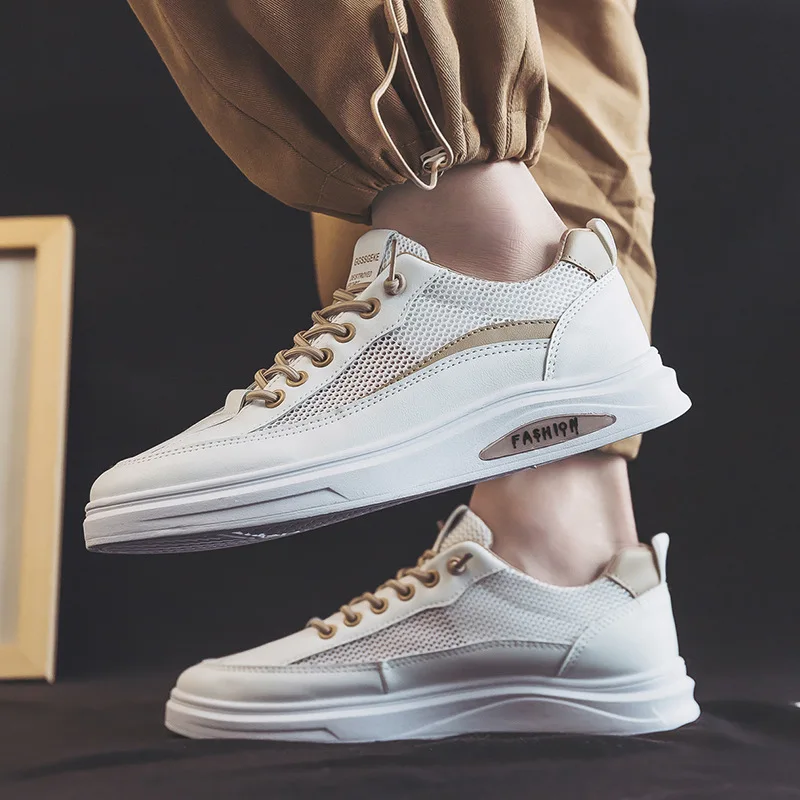 Men Spring White Sneakers Man Vulcanized Shoes Summer Mesh Breathbable Sport Shoes Tennies Sport Comfort Male PU Footwear
Men Spring White Sneakers Man Vulcanized Shoes Summer Mesh Breathbable Sport Shoes Tennies Sport Comfort Male PU Footwear