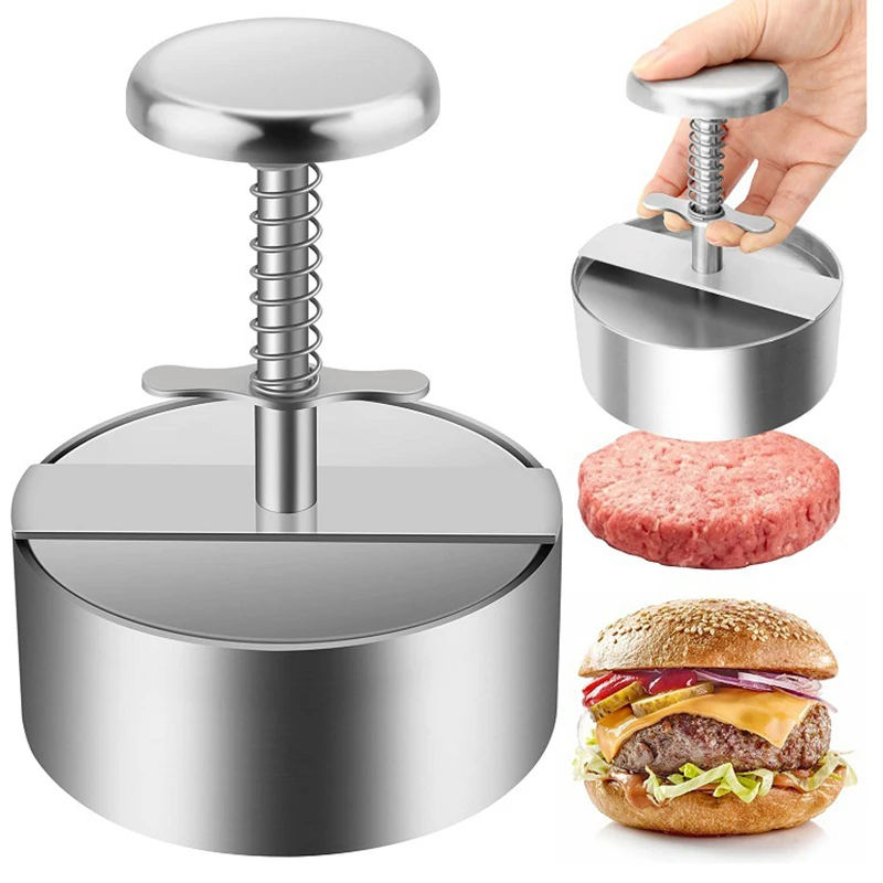 Hamburger Press Burger Patty Maker 304 Stainless Steel Pork Beef Burgers Manual Press Mold for Grill Griddle Meat Tool
Hamburger Press Burger Patty Maker 304 Stainless Steel Pork Beef Burgers Manual Press Mold for Grill Griddle Meat Tool