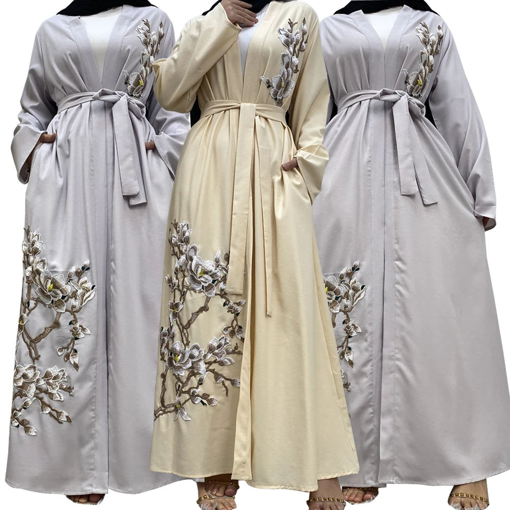 Open Abaya Muslim Women Embroidery Kimono Dress Ramadan Eid Dubai Kaftan Cardigan Arab Robe Turkey Islam Jilbab Middle East Gown
Open Abaya Muslim Women Embroidery Kimono Dress Ramadan Eid Dubai Kaftan Cardigan Arab Robe Turkey Islam Jilbab Middle East Gown