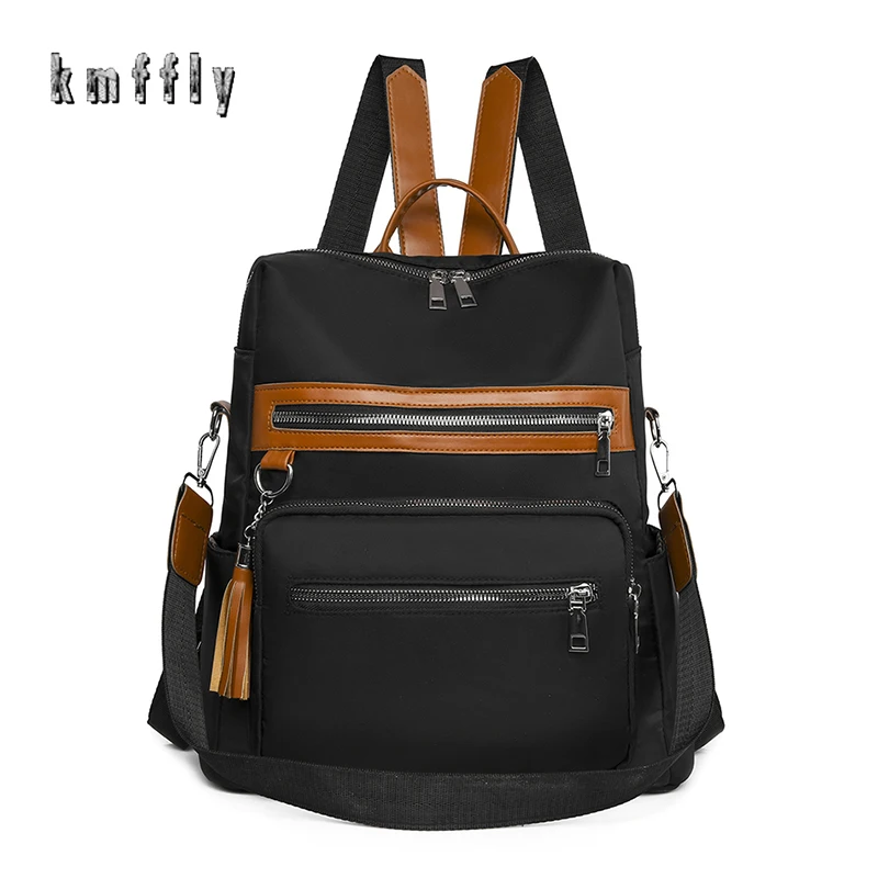 Women's Backpack Fashion Tassel Decoration Girls School Bag Colorblock Design High Quality Oxford Cloth Casual Simple Travel Bag
Women's Backpack Fashion Tassel Decoration Girls School Bag Colorblock Design High Quality Oxford Cloth Casual Simple Travel Bag