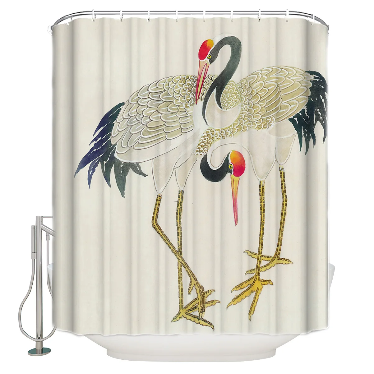 Red-Crowned Crane Wings Shower Curtain Eco-Friendly Bath Curtain with Hooks Polyester Waterproof Curtain Bathroom Decor
Red-Crowned Crane Wings Shower Curtain Eco-Friendly Bath Curtain with Hooks Polyester Waterproof Curtain Bathroom Decor