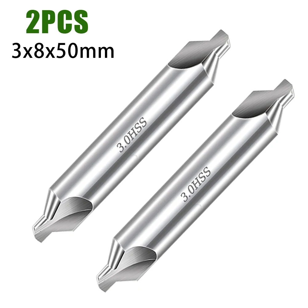 2PCS HSS Combined Center Drill 60° A-Type High-Speed Steel Center Drill Metal Centering Dril Bit Drill Hole Cutter 3.0x8.0x50mm
2PCS HSS Combined Center Drill 60° A-Type High-Speed Steel Center Drill Metal Centering Dril Bit Drill Hole Cutter 3.0x8.0x50mm