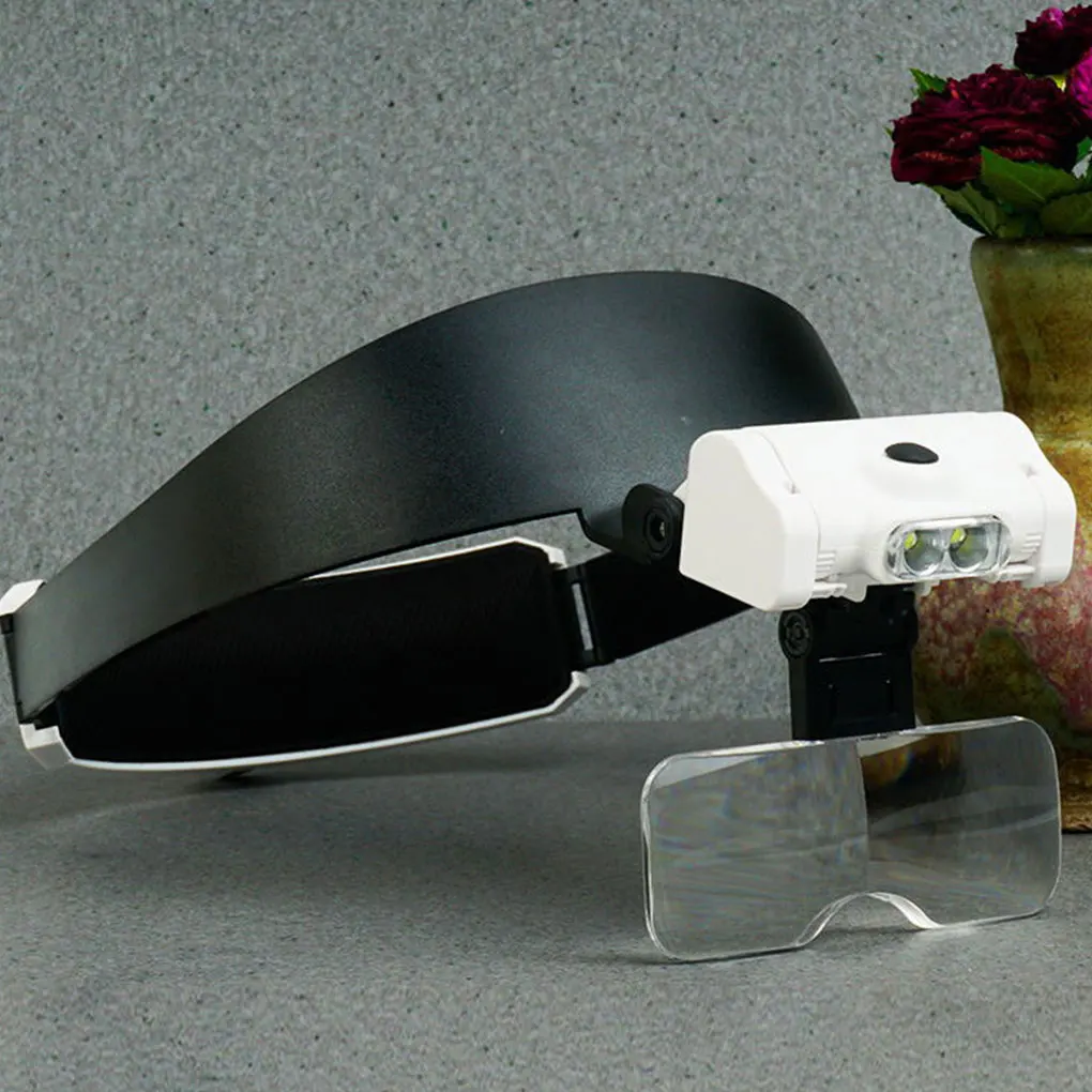 LED Lighted Headband Magnifier Glasses Loupe For Wide Application Robust Construction Comfortable Magnifying Glass
LED Lighted Headband Magnifier Glasses Loupe For Wide Application Robust Construction Comfortable Magnifying Glass