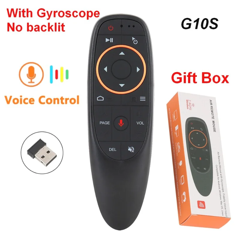 G10S Air Mouse Voice Remote Control 2.4G Wireless Gyroscope IR Learning for H96 MAX X88 PRO X96 MAX Android TV Box HK1
G10S Air Mouse Voice Remote Control 2.4G Wireless Gyroscope IR Learning for H96 MAX X88 PRO X96 MAX Android TV Box HK1