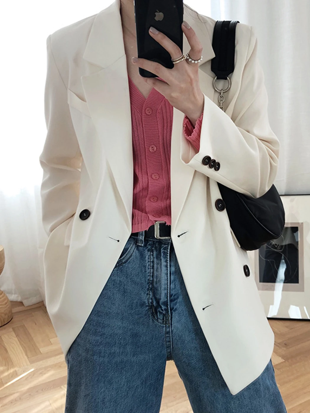 Pirate Hippie Shoulder Pads Solid Blazers Woman 2022 Autumn Double Breasted Coat Casual Elegant High Quality Suit Outerwear
Pirate Hippie Shoulder Pads Solid Blazers Woman 2022 Autumn Double Breasted Coat Casual Elegant High Quality Suit Outerwear