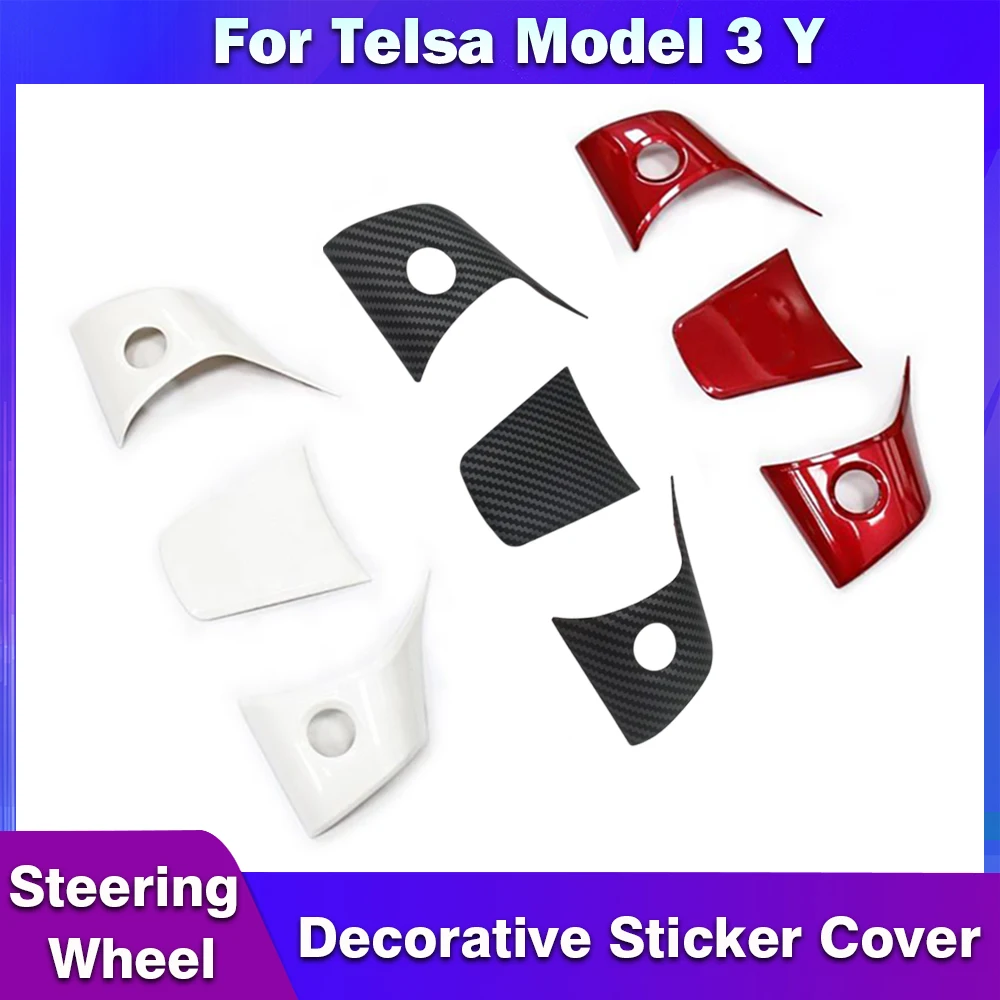 Carbar For Tesla Model Y 3 Steering Wheel Decorative Sticker Cover ABS Decorative Patch Protection Modified Interior Accessories
Carbar For Tesla Model Y 3 Steering Wheel Decorative Sticker Cover ABS Decorative Patch Protection Modified Interior Accessories
