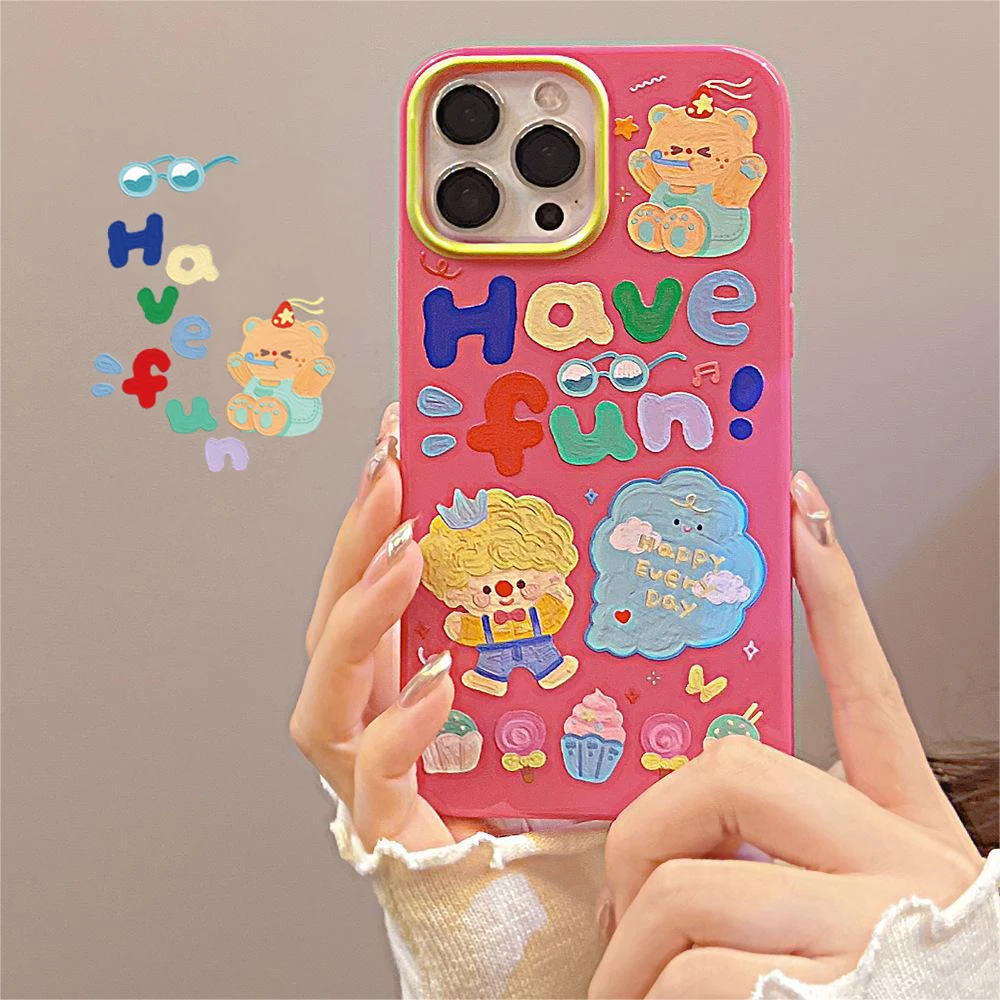 Cartoon Korean Style Graffiti 'Have Fun' Phone Case for iPhone 14 13 12 11 Pro Mini XS Max 8 7 Plus X XR Shockproof Full Cover
Cartoon Korean Style Graffiti 'Have Fun' Phone Case for iPhone 14 13 12 11 Pro Mini XS Max 8 7 Plus X XR Shockproof Full Cover