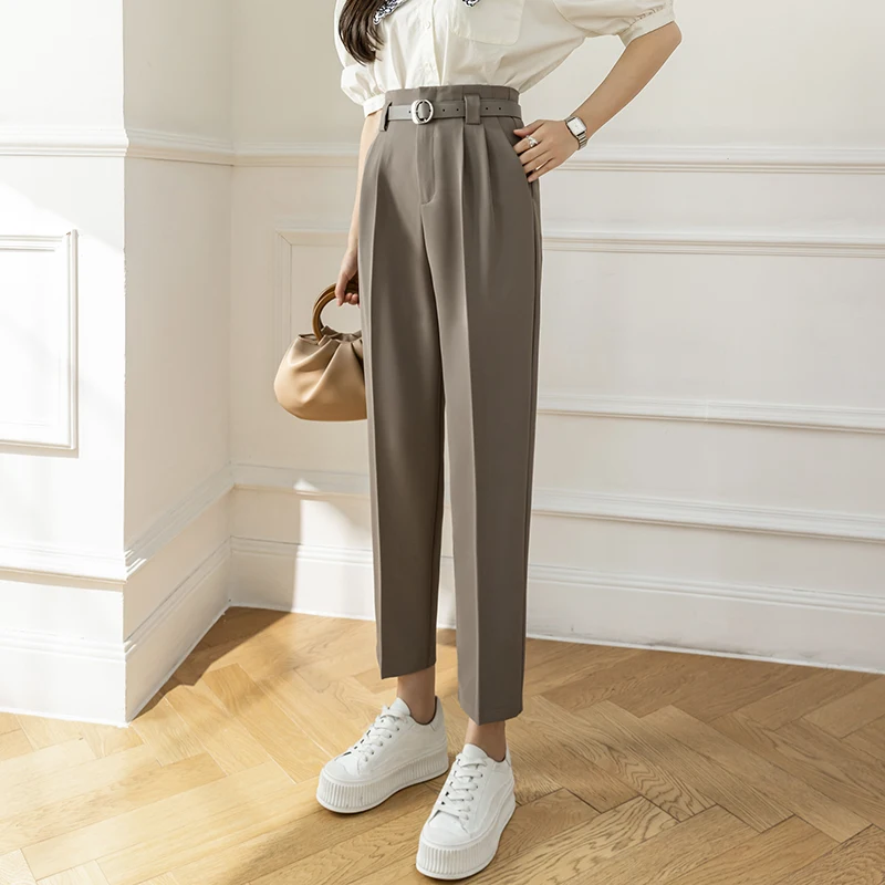 Women's Pants Spring Autumn Slim Pants High waist Female Pants Straight Trousers Suits Casual S-XL New Women Pants Harajuku 579F
Women's Pants Spring Autumn Slim Pants High waist Female Pants Straight Trousers Suits Casual S-XL New Women Pants Harajuku 579F
