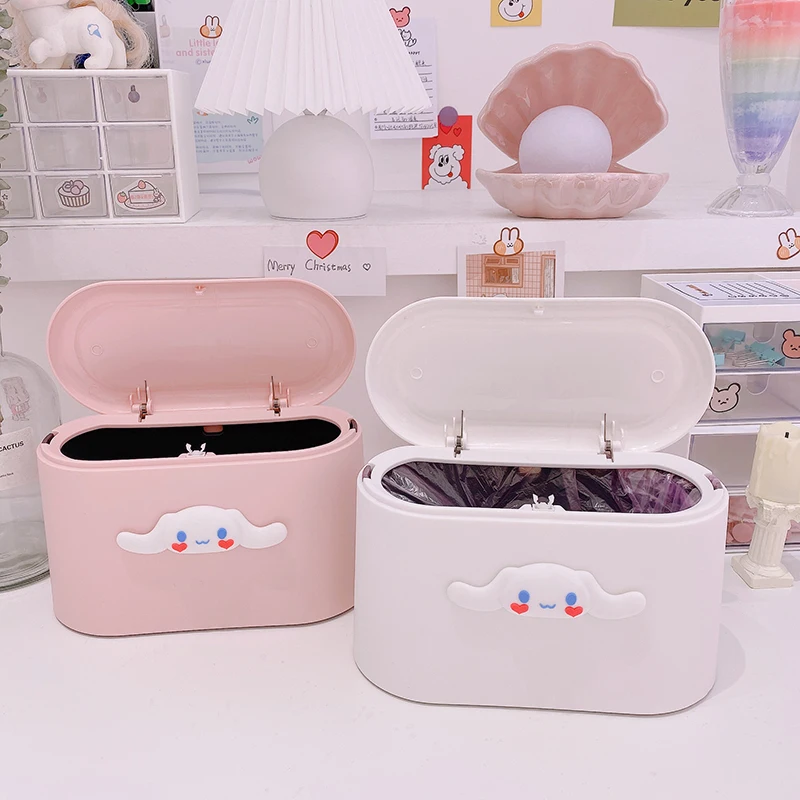 Cinnamoroll Waste Bin Desktop Garbage Trash Can Plastic Home Office Table Trash Can Dustbin Basket Household Sundries Barrel Box
Cinnamoroll Waste Bin Desktop Garbage Trash Can Plastic Home Office Table Trash Can Dustbin Basket Household Sundries Barrel Box