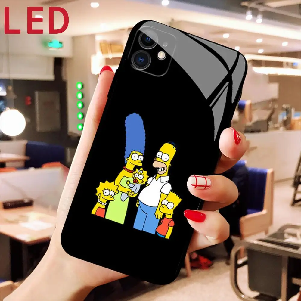 Bart simpson kawaii Glass phone Case For IPhone 13 12 11 Pro Max X XS Max 8Plus 7plus 6S LED Breath 7 Luxury new technology 
Bart simpson kawaii Glass phone Case For IPhone 13 12 11 Pro Max X XS Max 8Plus 7plus 6S LED Breath 7 Luxury new technology