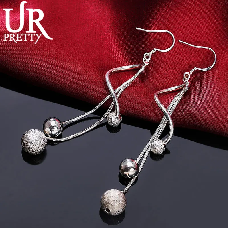 925 Sterling Silver Jewelry Charm Snake Chain Bead Pendant Earrings For Women Engagement Wedding Party Birthday Fashion Gift
925 Sterling Silver Jewelry Charm Snake Chain Bead Pendant Earrings For Women Engagement Wedding Party Birthday Fashion Gift