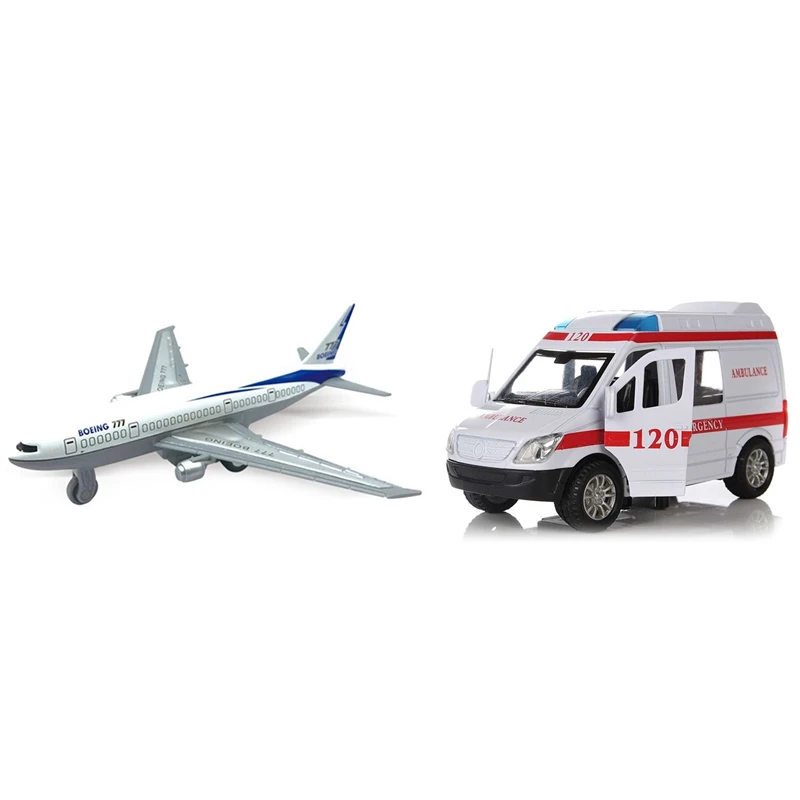 2Pcs/Set Kids Glider Airliner Aircrafts Toy With White Ambulance Vehicles Toys 1/32 Alloy Diecast Car Model
2Pcs/Set Kids Glider Airliner Aircrafts Toy With White Ambulance Vehicles Toys 1/32 Alloy Diecast Car Model