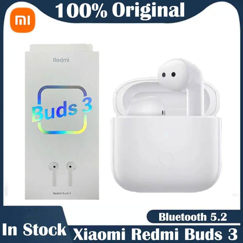 Original Xiaomi Redmi Buds 3 TWS Wireless Bluetooth Headphones Dual Mic Noise Cancellation Earbuds Water Resistant AptX Earphone
Original Xiaomi Redmi Buds 3 TWS Wireless Bluetooth Headphones Dual Mic Noise Cancellation Earbuds Water Resistant AptX Earphone