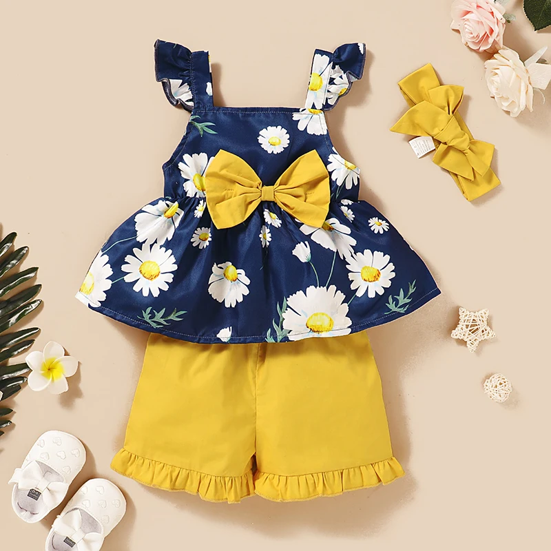 2022 Baby Summer Clothes Sets Toddler Kids Baby Girls Floral Tops T-Shirts+Shorts Pants Outfits Clothes Blue 1-4T
2022 Baby Summer Clothes Sets Toddler Kids Baby Girls Floral Tops T-Shirts+Shorts Pants Outfits Clothes Blue 1-4T