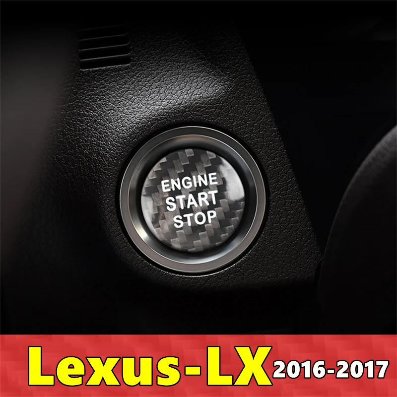 Наклейка из углеродного волокна для кнопки старта и остановки двигателя Lexus LX 2016 2017 
Наклейка из углеродного волокна для кнопки старта и остановки двигателя Lexus LX 2016 2017