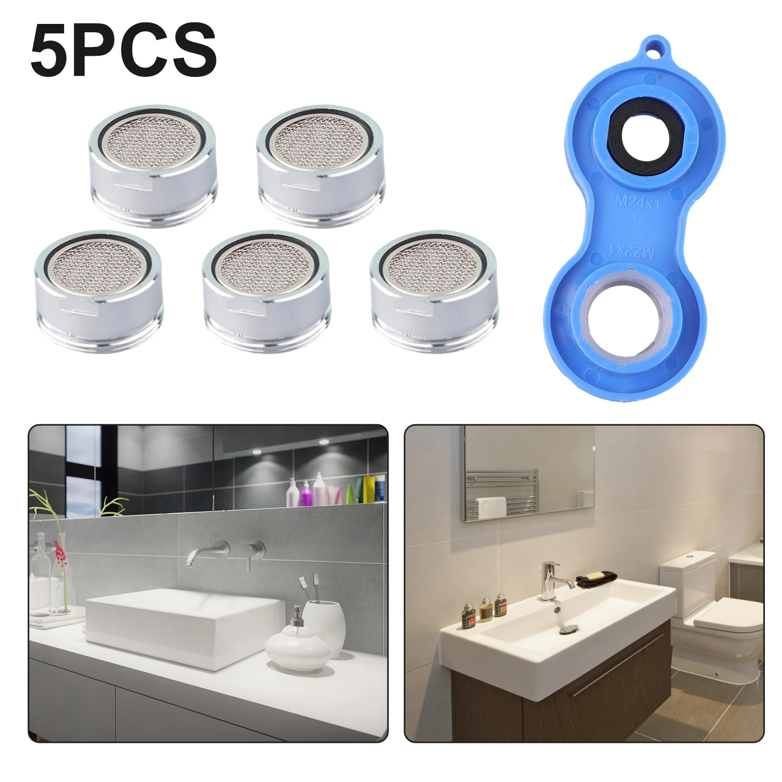 Jet Regulators Faucet Aerator Wrench 1 * Mixing Nozzle Wrench 5 Faucet Aerators Filter Spare Part For Kitchen Bathoom
Jet Regulators Faucet Aerator Wrench 1 * Mixing Nozzle Wrench 5 Faucet Aerators Filter Spare Part For Kitchen Bathoom