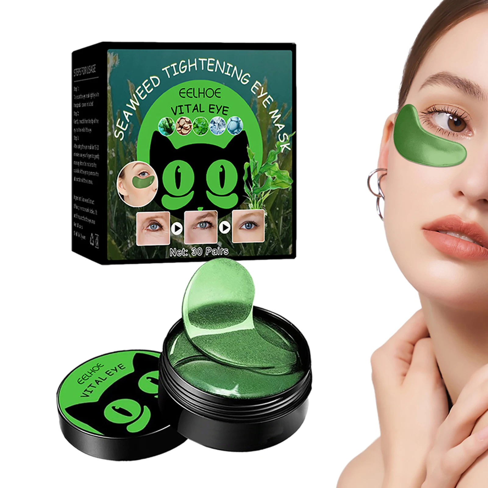Seaweed Eye Masque Seaweed Pad Under Eye For Dark Circles Collagen Hyaluronic Acid Masque Eye Pads For Dark Circles Under Eye
Seaweed Eye Masque Seaweed Pad Under Eye For Dark Circles Collagen Hyaluronic Acid Masque Eye Pads For Dark Circles Under Eye