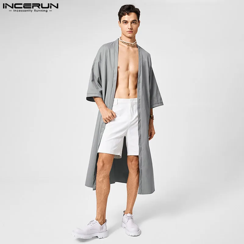 Casual Fashion Style Tops INCERUN New Men's Pure Satin Shoulder Loose Blouse Solid Comfortable Long Sleeve Cardigan Shirts S-5XL
Casual Fashion Style Tops INCERUN New Men's Pure Satin Shoulder Loose Blouse Solid Comfortable Long Sleeve Cardigan Shirts S-5XL
