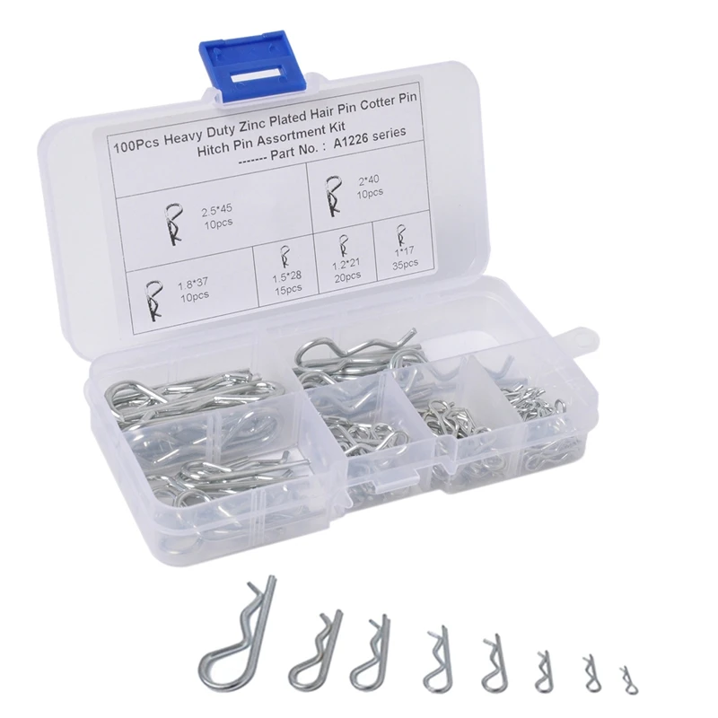 100PCS M1 M1.2 M1.5 M1.8 M2 M2.5 Steel R Type Spring Cotter Pin Wave Shape Split Clip Clamp Hair Tractor Pin For Car
100PCS M1 M1.2 M1.5 M1.8 M2 M2.5 Steel R Type Spring Cotter Pin Wave Shape Split Clip Clamp Hair Tractor Pin For Car
