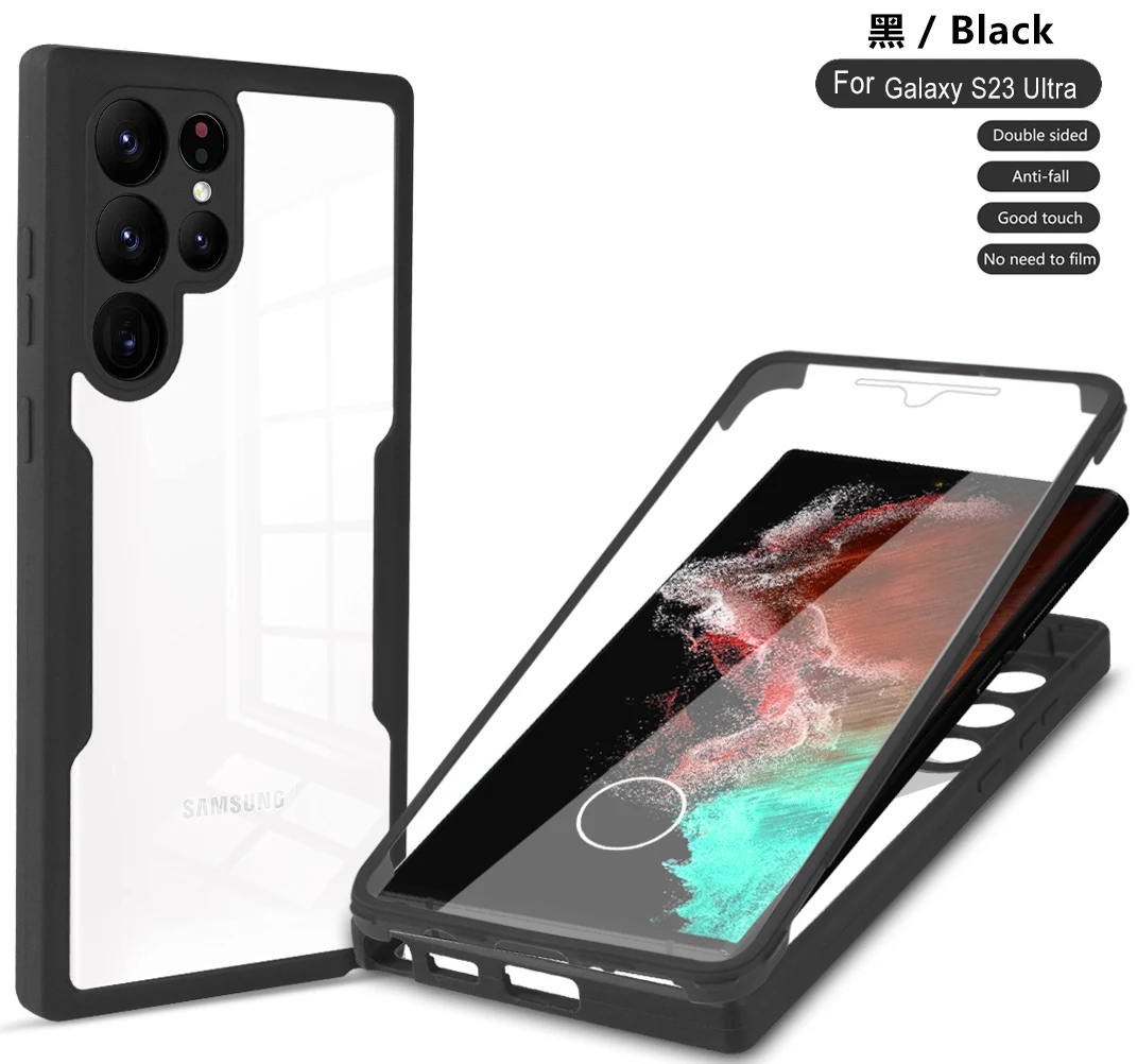 Роскошный чехол для телефона с полной защитой 360 для Samsung Galaxy S23 Ultra S22 S21 A73 A53 A13 A72 A52 A54, чехлы, Противоударная задняя крышка
Роскошный чехол для телефона с полной защитой 360 для Samsung Galaxy S23 Ultra S22 S21 A73 A53 A13 A72 A52 A54, чехлы, Противоударная задняя крышка