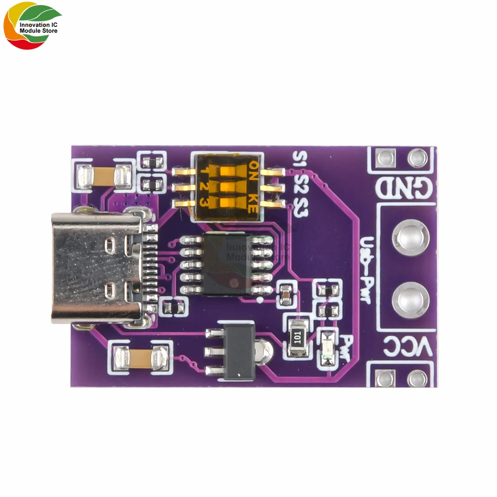 Type-C QC AFC PD2.0 PD3.0 to DC Spoof Scam Fast Charge Trigger Polling Detector USB-PD Notebook Power Supply Change Board Module
Type-C QC AFC PD2.0 PD3.0 to DC Spoof Scam Fast Charge Trigger Polling Detector USB-PD Notebook Power Supply Change Board Module