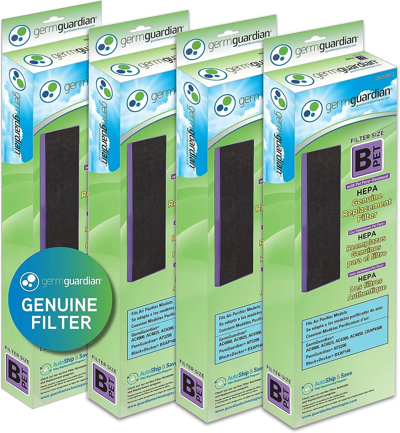 Guardian Filter B Pet Pure HEPA Genuine Replacement Filter, Removes 99.97% of Pollutants for AC4825, AC4820, AC4850, AC4870, CDA
Guardian Filter B Pet Pure HEPA Genuine Replacement Filter, Removes 99.97% of Pollutants for AC4825, AC4820, AC4850, AC4870, CDA