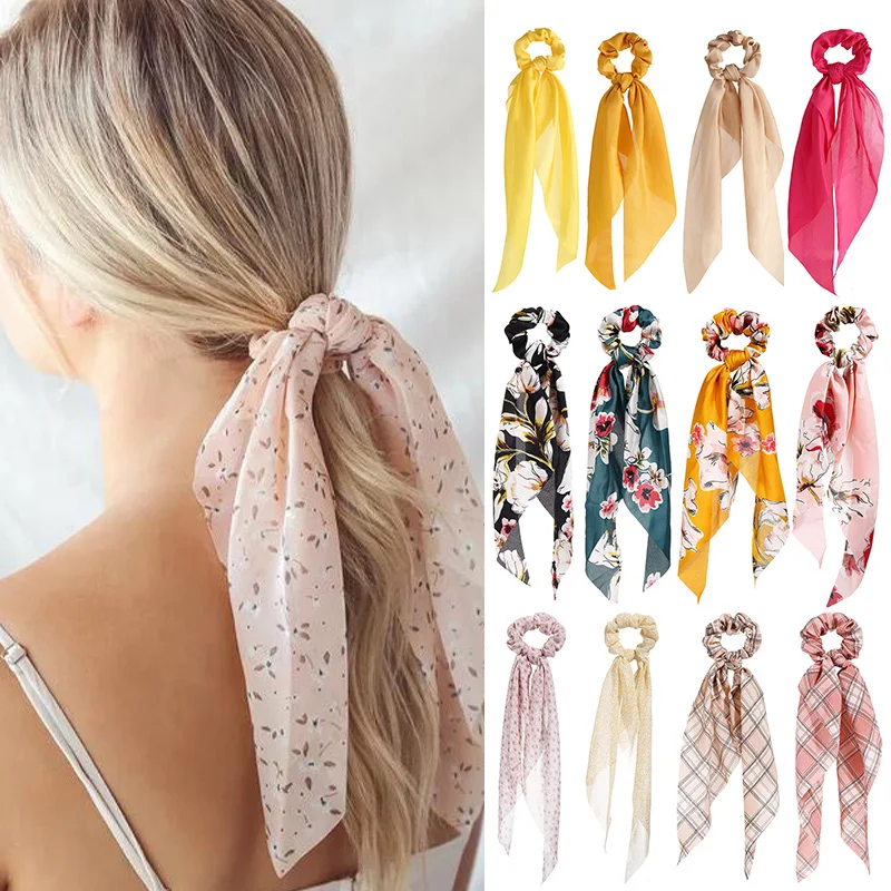 Fashion Floral Print Scrunchies Solid Long Hair Ribbon For Women Ponytail Scarf Sweet Elastic Hair Band Hair Accessories
Fashion Floral Print Scrunchies Solid Long Hair Ribbon For Women Ponytail Scarf Sweet Elastic Hair Band Hair Accessories