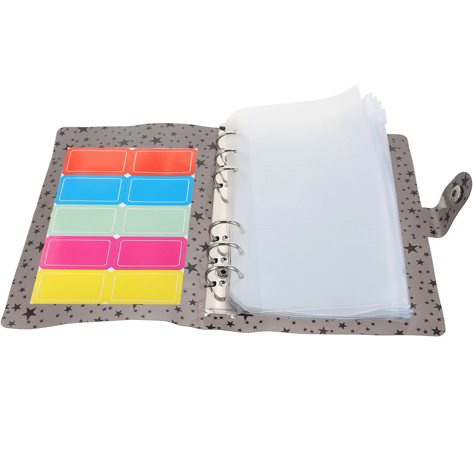 

Budget Binder Envelopes Money Saver Pouches Plastic Adhesive Saving Organizer Zipper Wallet Cash Planner Pocket Portable