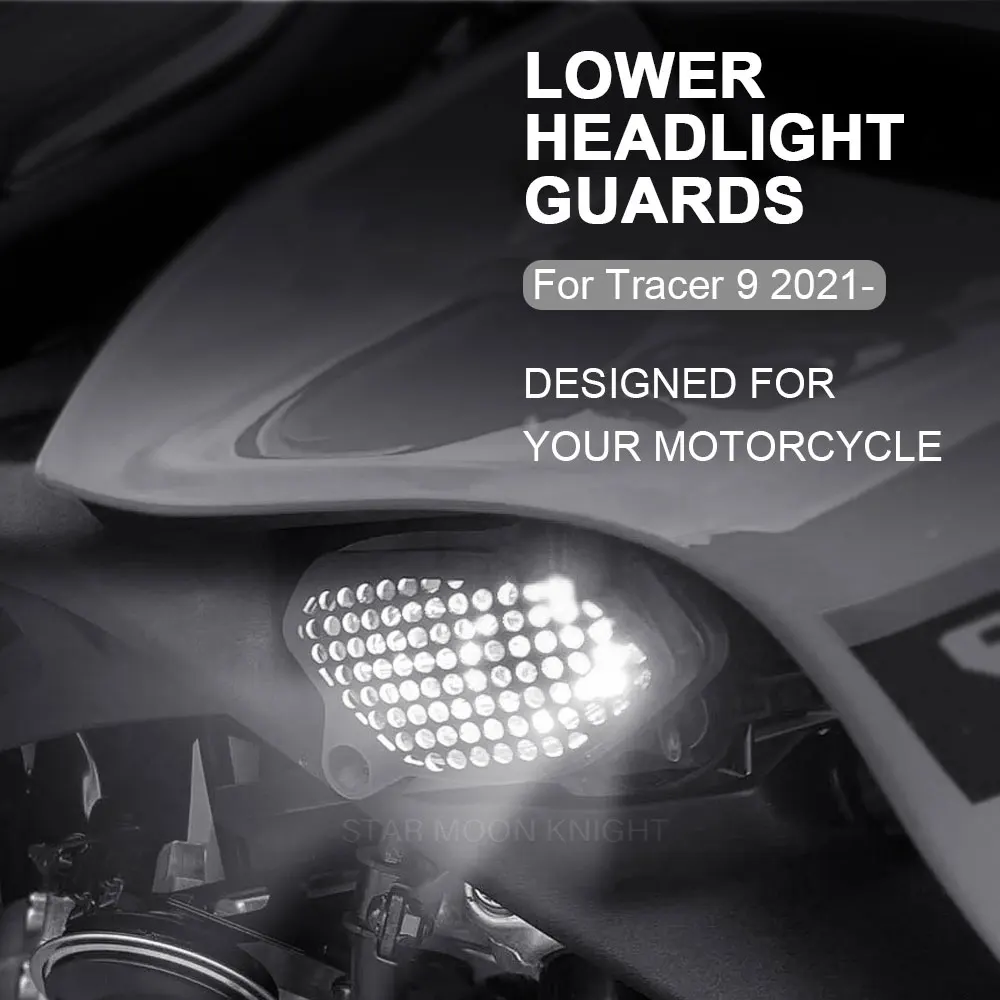 Fog Auxiliary Positioning Turn Lights Protector Cover Motorcycle Lower Headlight Guards For Yamaha Tracer 9 Tracer9 GT 2021 -
Fog Auxiliary Positioning Turn Lights Protector Cover Motorcycle Lower Headlight Guards For Yamaha Tracer 9 Tracer9 GT 2021 -