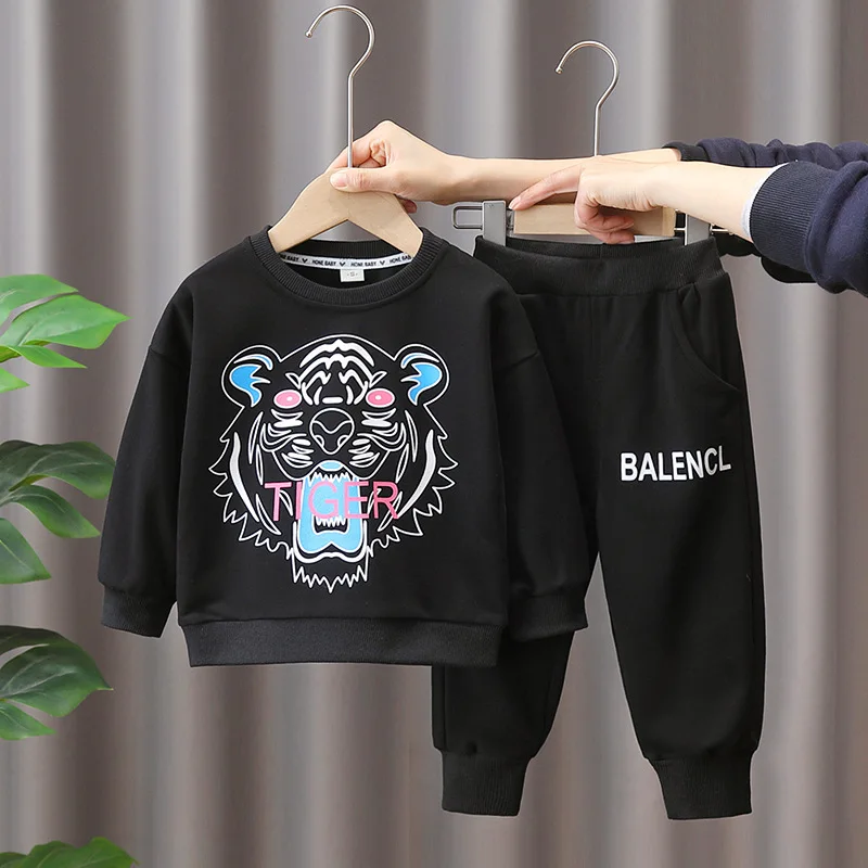 Tiger Printed Kids Tracksuit Baby Boy Sweatshirt + Sweatpant Sets Children 2 Pieces Outfits Clothing Jogger Set 1-11 Years
Tiger Printed Kids Tracksuit Baby Boy Sweatshirt + Sweatpant Sets Children 2 Pieces Outfits Clothing Jogger Set 1-11 Years