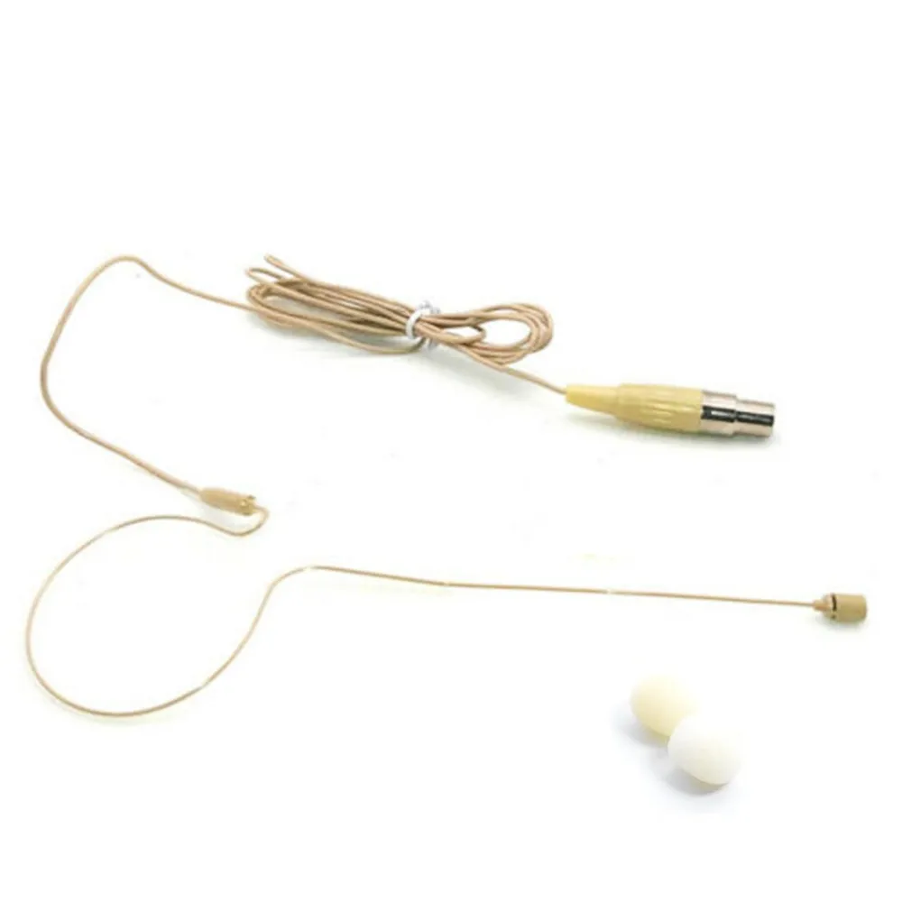 Beige Single Earhook Headset Headworn Microphone 4-Pin XLR For Shure Wireless For Stage Lecturers Cardioid Condenser Mic
Beige Single Earhook Headset Headworn Microphone 4-Pin XLR For Shure Wireless For Stage Lecturers Cardioid Condenser Mic